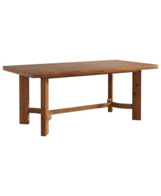 Farmhouse Dining Table with Solid Wood Construction for Kitchen and Dining Room