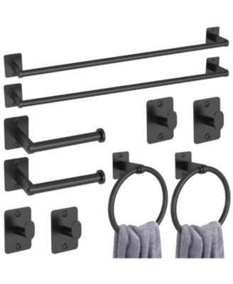 10 Piece 24" Bathroom Hardware Accessories Set Towel Bar