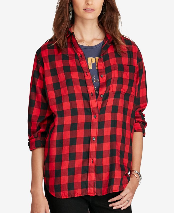 Denim & Supply Ralph Lauren Boyfriend Plaid Shirt Macy's