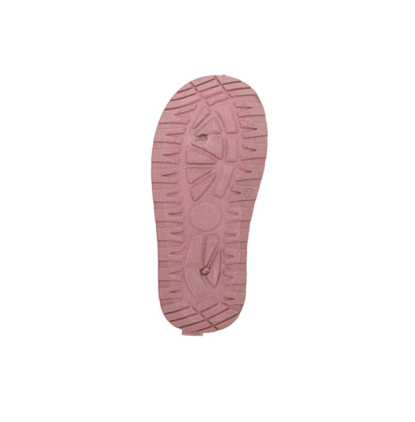 Тапочки Bebe Microsuede Faux Fur Slip-On Slippers with Rhinestone Logo для девочек-малышей, цвет: Пудровый — фото 7