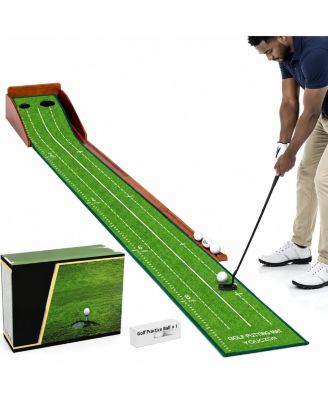 Indoor Golf Putting Mat Auto Ball Return Practice Aid For Golfers