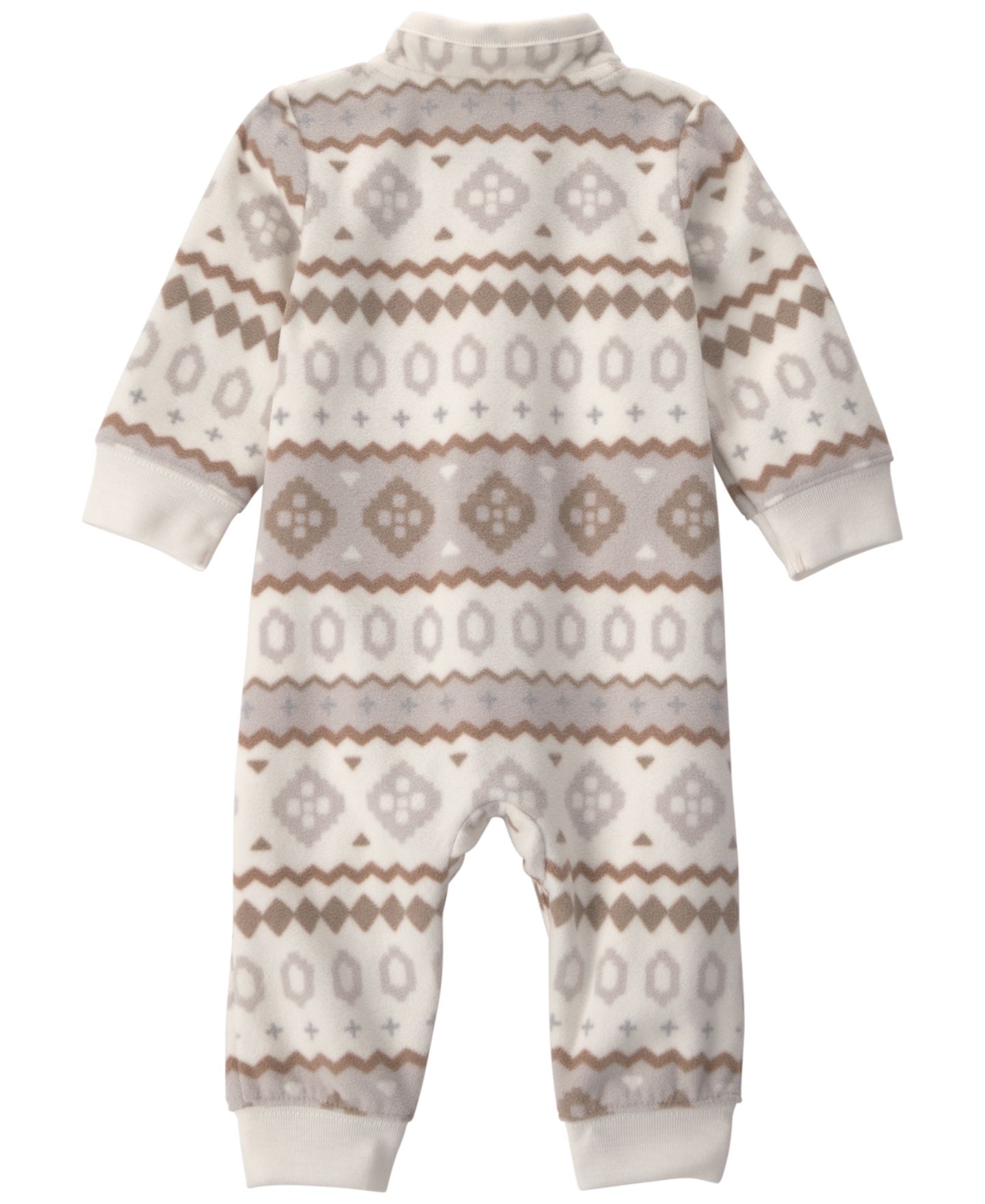 Комбинезон Carter's Fair Isle Long-Sleeve Microfleece для мальчиков-малышей, цвет: Кремовый / Серый — фото 2