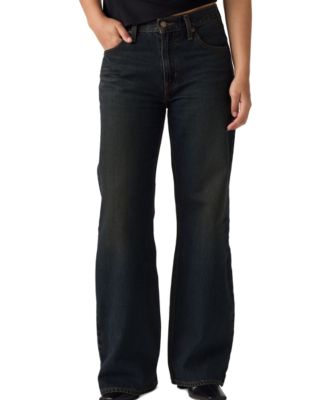 Women's Middy Loose Mid Rise Bootcut Jeans