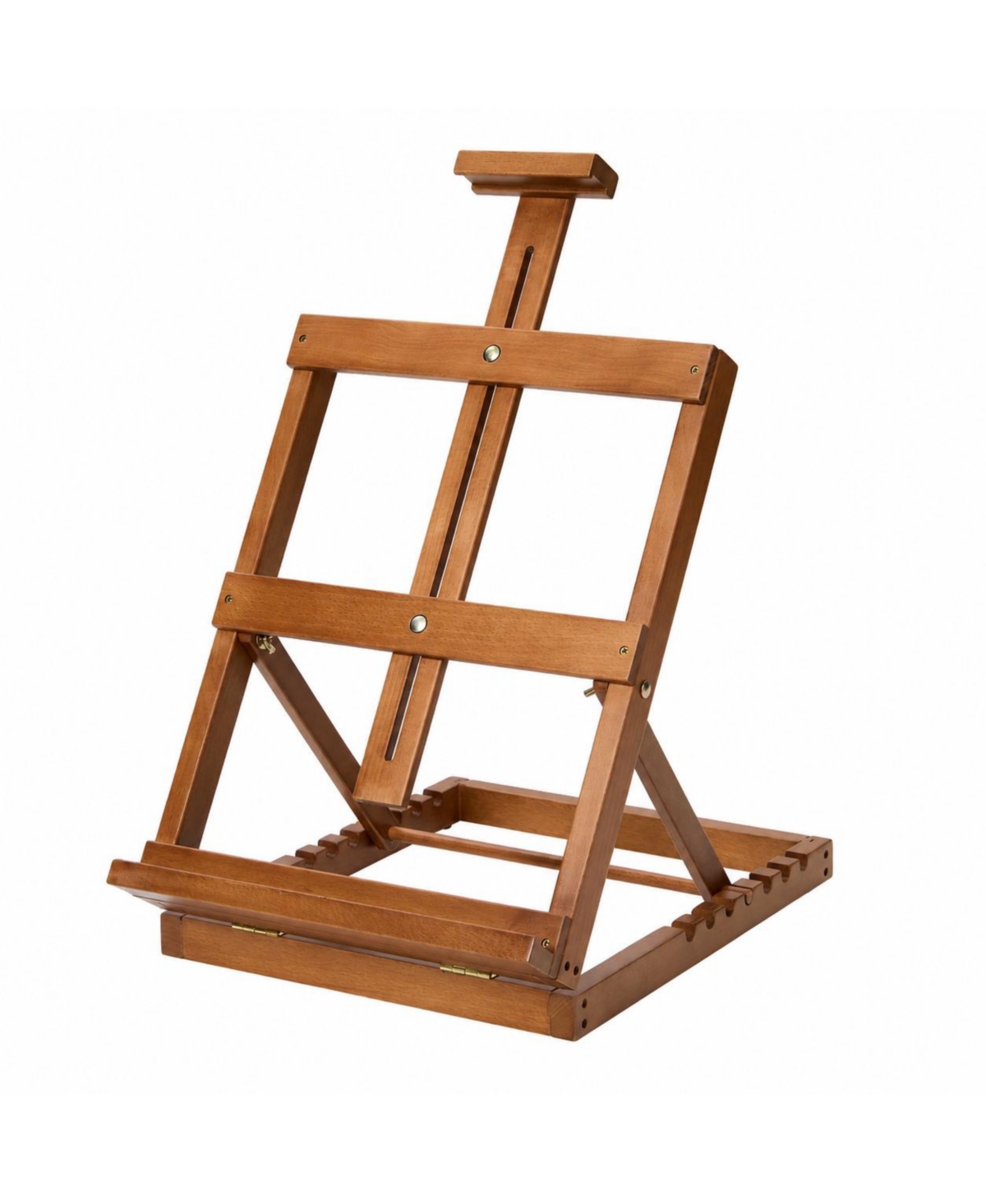 Aeelike Solid Beech Wood Adjustable Tabletop Artist Easel Holds Canvases Up To 23 Inches