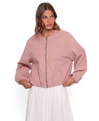 Women's Elisa Corduroy Cropped Bomber Jacket