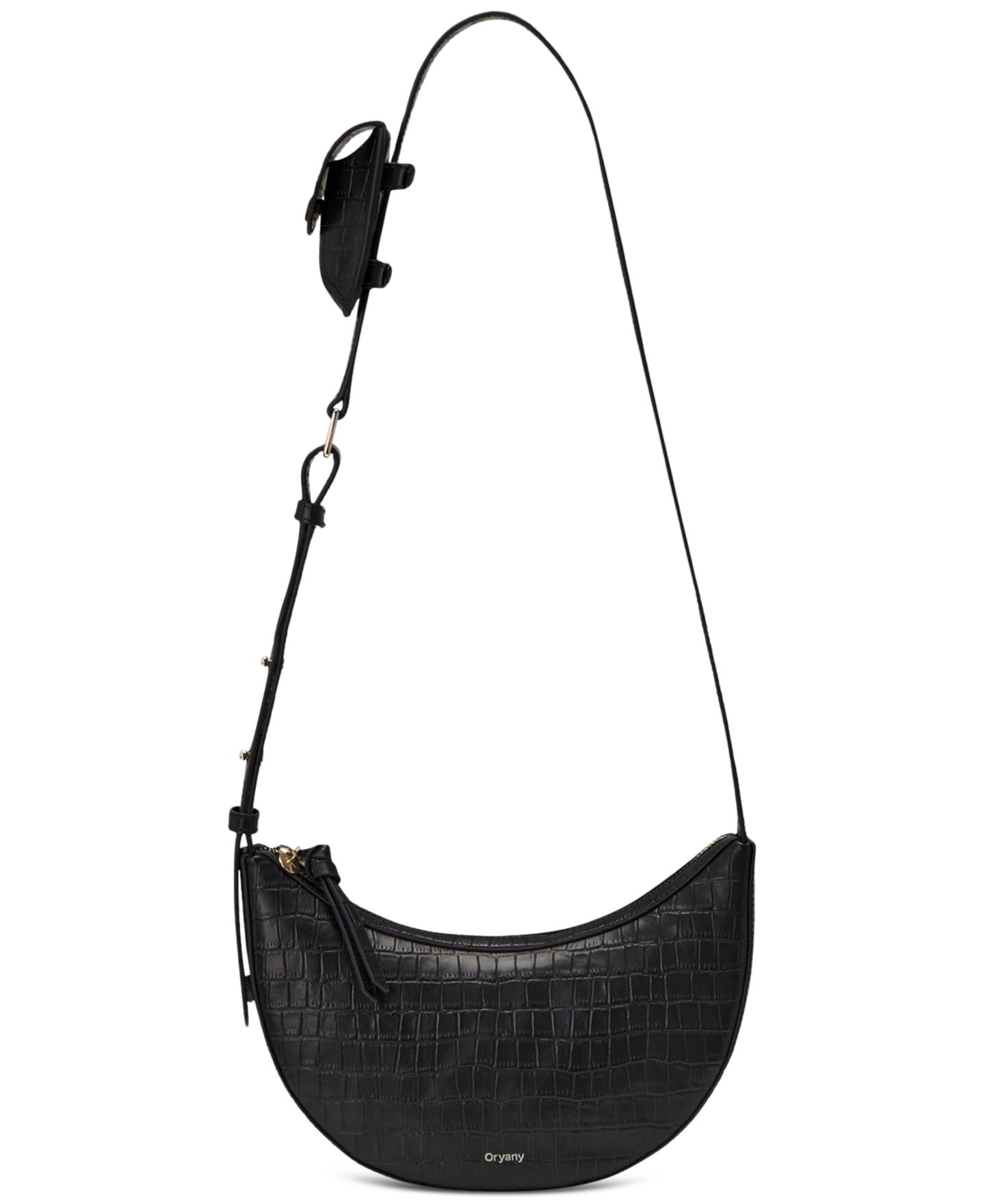 Женская сумка orYANY Rookie Croco Crossbody Bag with Detachable Pouch, цвет: Чёрный — фото 1
