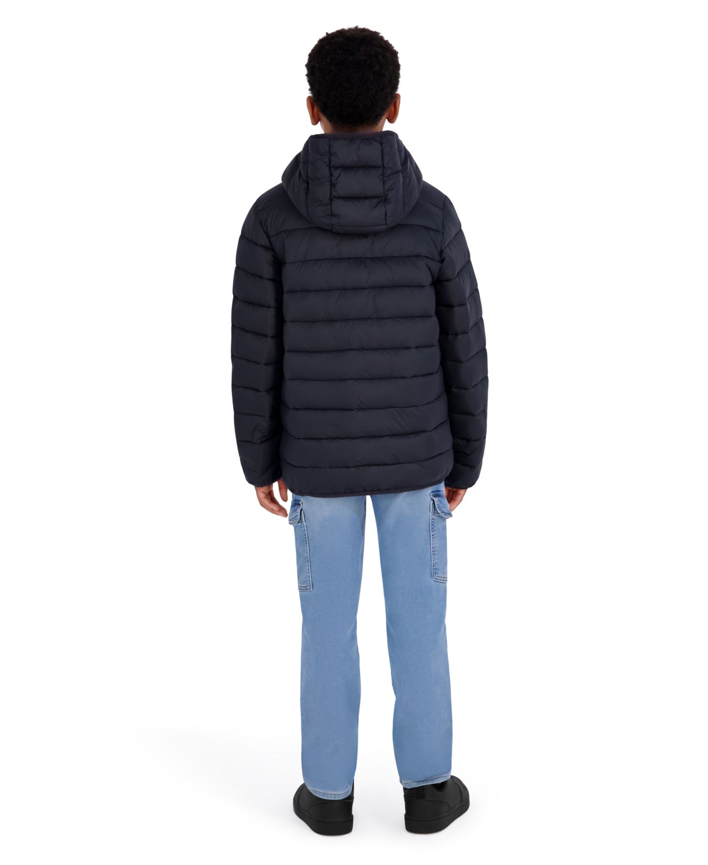 Куртка Reebok Hooded Packable Jacket для мальчиков, цвет: Чёрный — фото 3