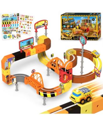 Motorized Loop-the-Loop Building Race Track Set