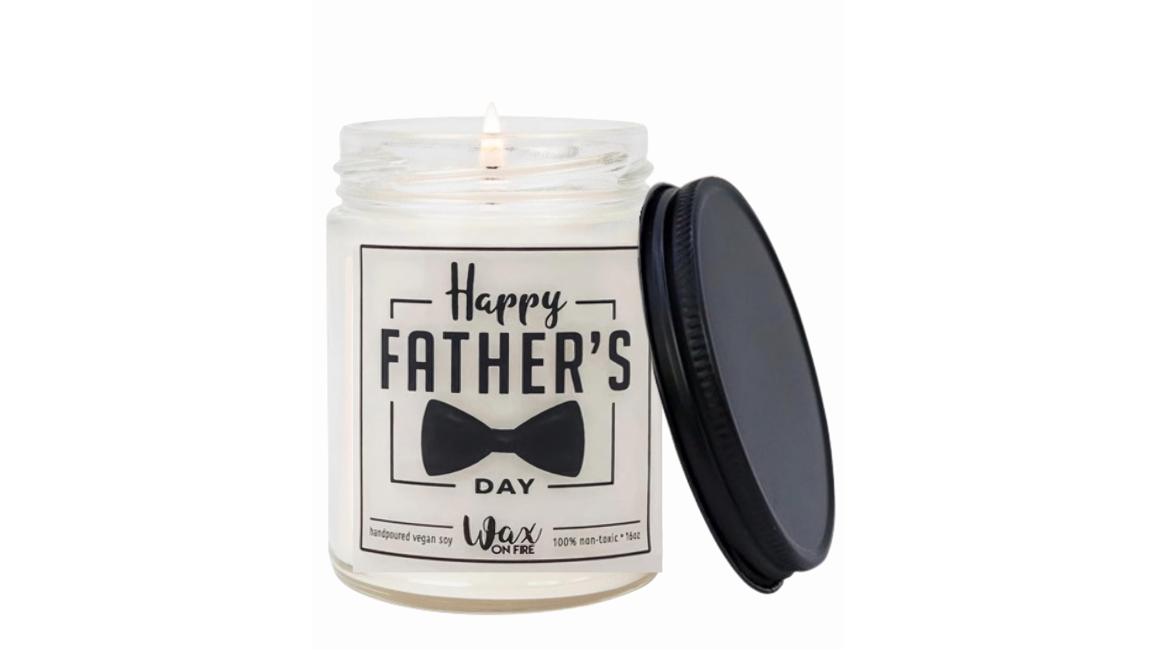 Lovery Fathers Day Vanilla Scented Candle Gift, 10oz Soy Wax