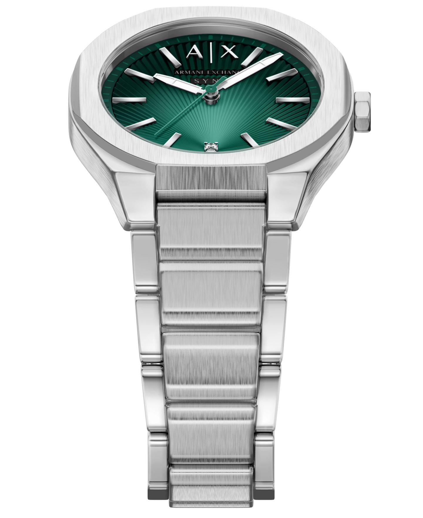 Женские часы A|X Armani Exchange Sync Three-Hand Quartz Silver-tone Stainless Steel 36mm — фото 6