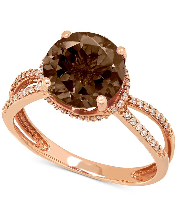 Macy's smoky quartz ring cheap