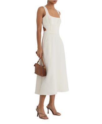 Women's Dina Square-Neck Sleeveless A-Line Midi Dress