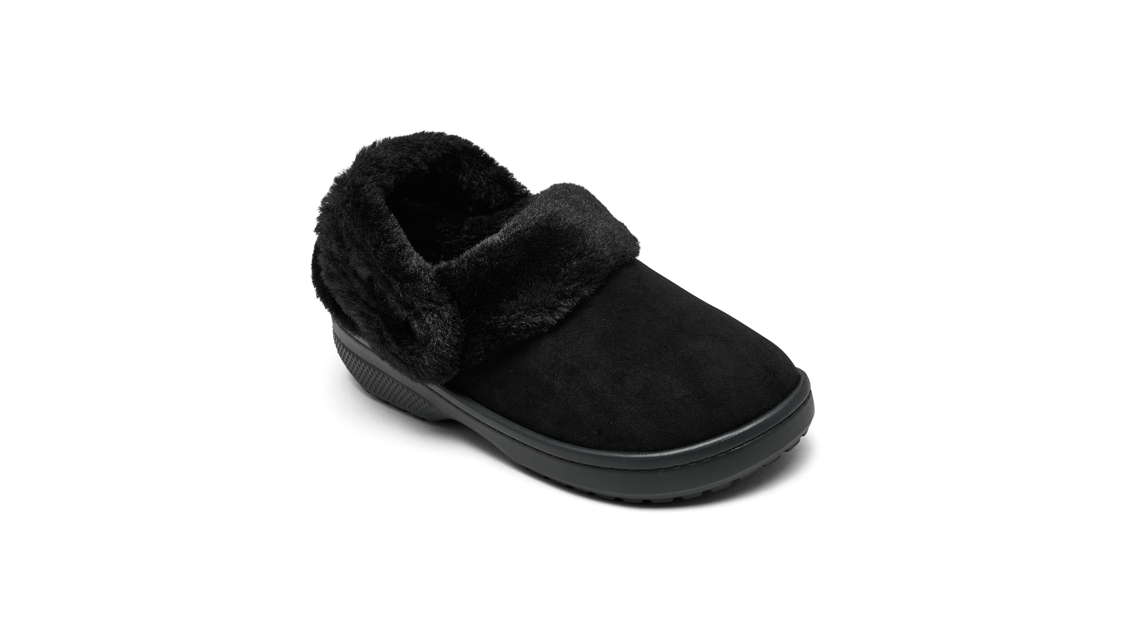Crocs Big Girls' Faux Suede Clog Slippers from Finish Line