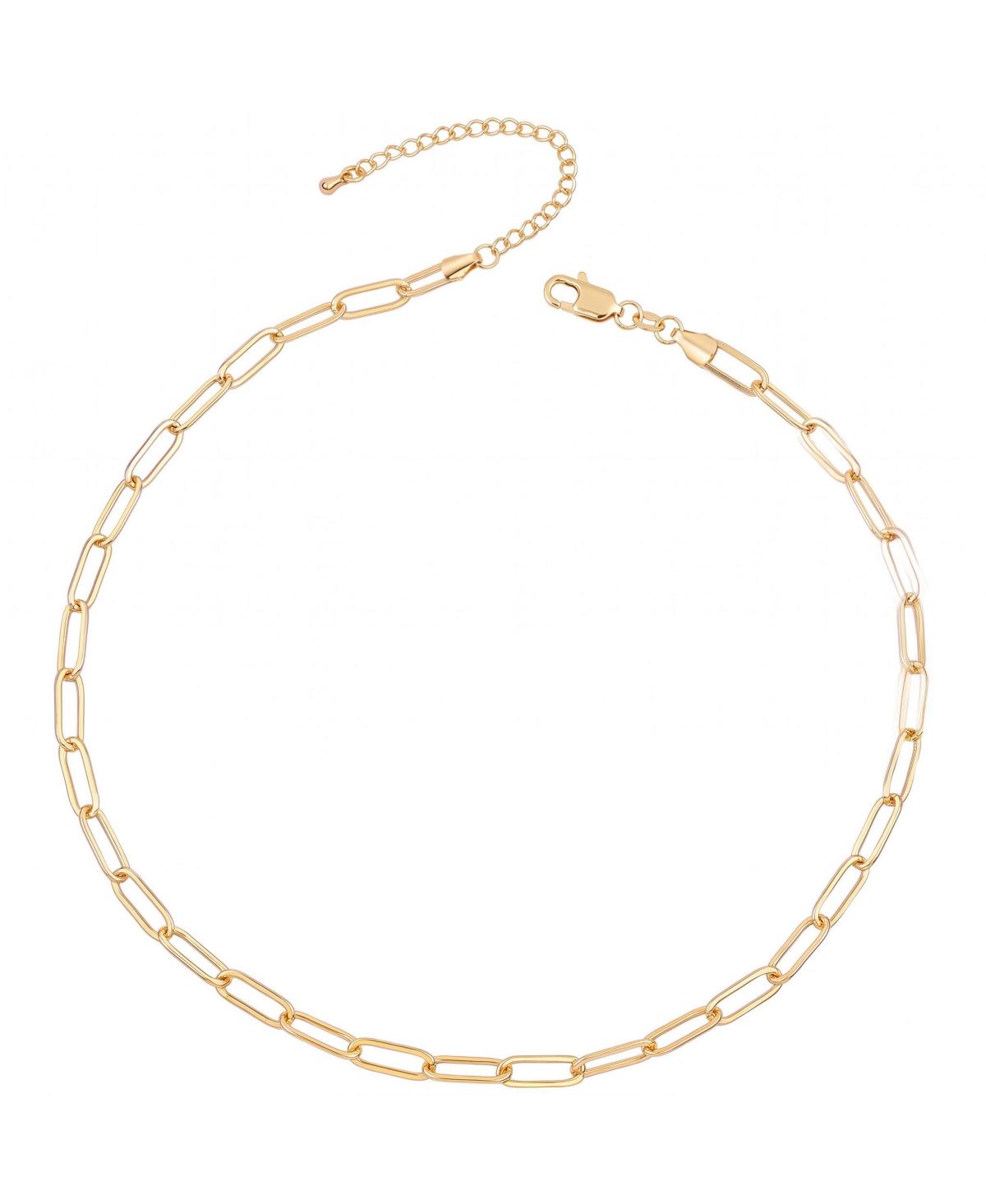GiGiGirl Stylish Teens/Young Adults 14k Gold Plated Cable Link Chain Adjustable Necklace - Gold