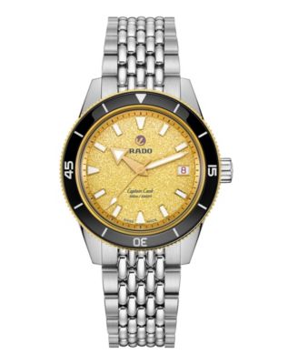 Men's Automatic Captain Cook Silver Stainless Steel Watch 39mm