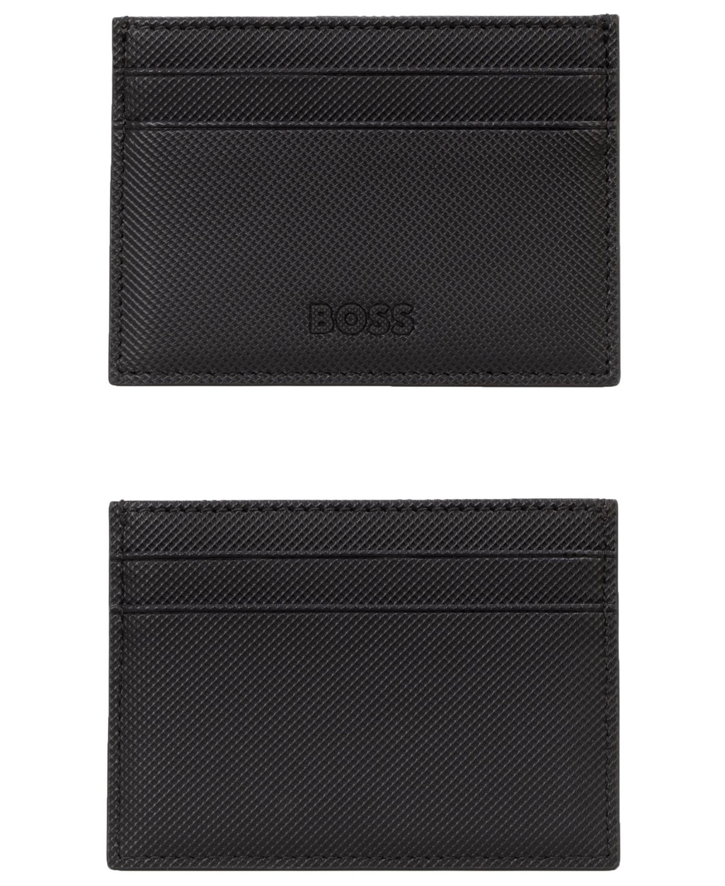Мужской футляр для карт Hugo Boss Catch 3.0 из экокожи на 5 карт, цвет: Чёрный — фото 2