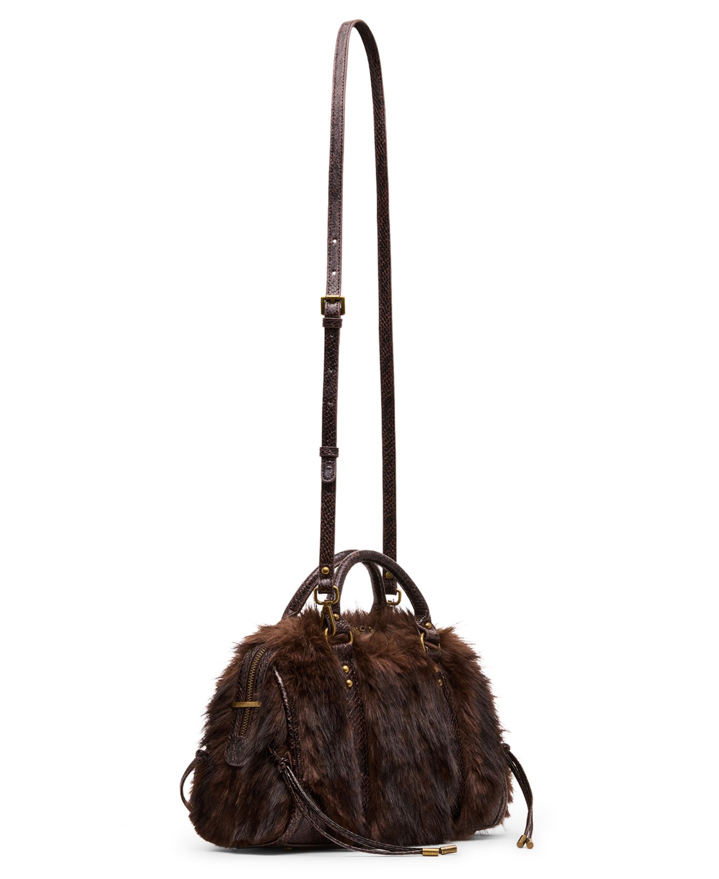 Женская сумка Steve Madden Riggs-F Small Crossbody Satchel, цвет: Коричневый — фото 3