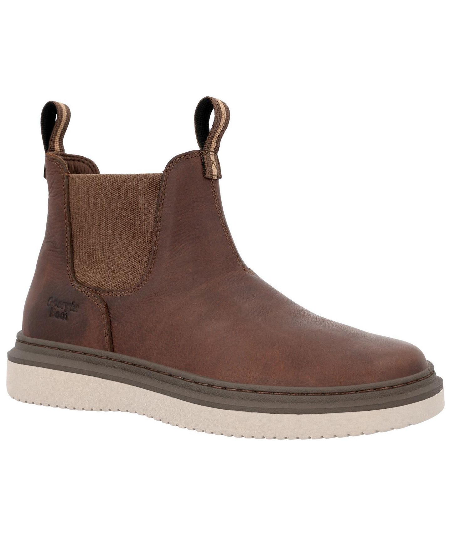 Мужские ботинки GEORGIA BOOT Wedge Superlyte Chelsea Work Boot, цвет: Коричневый — фото 6
