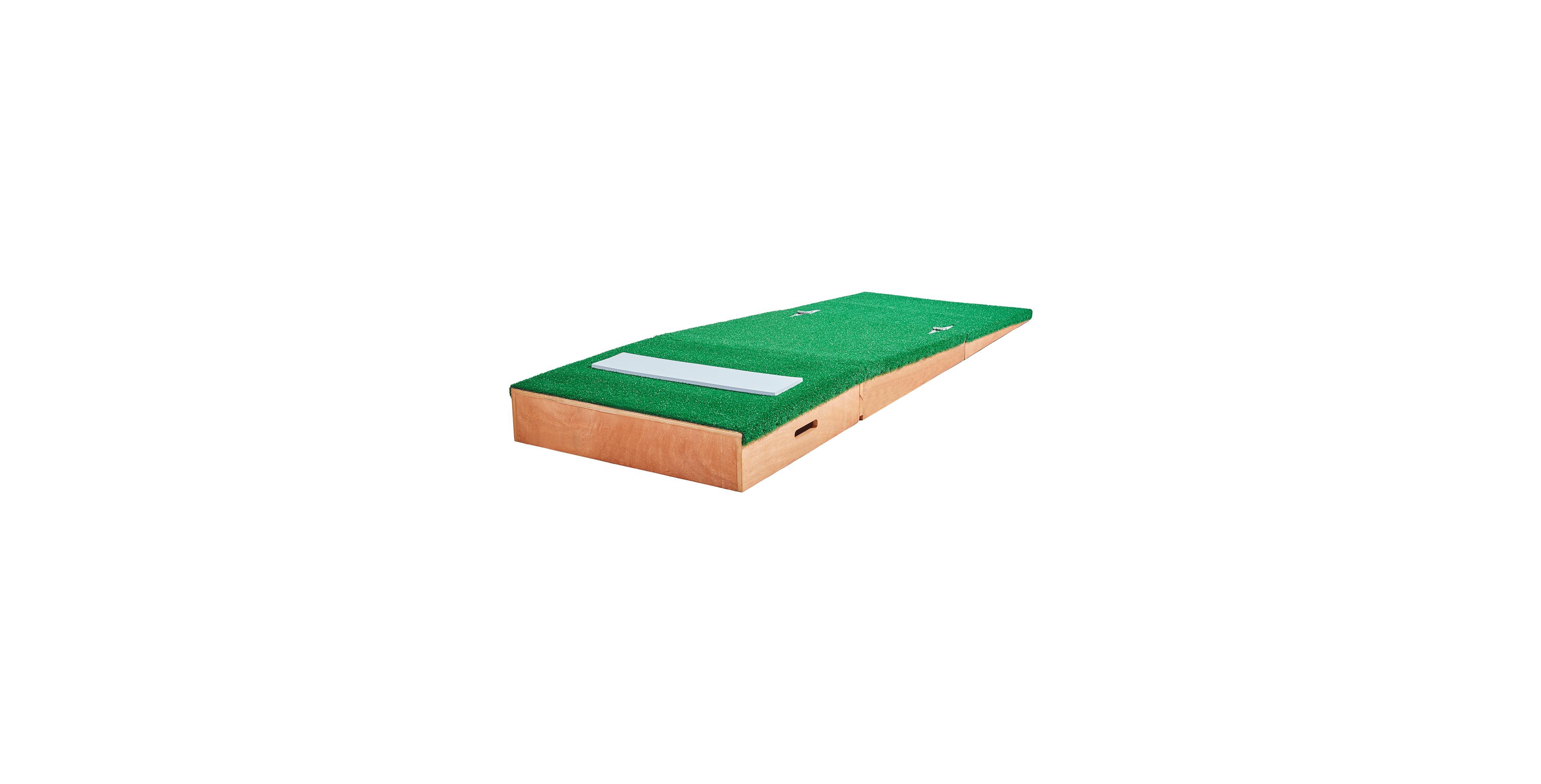 Hongge 85 Inch Portable Baseball Pitching Mound with Turf Surface