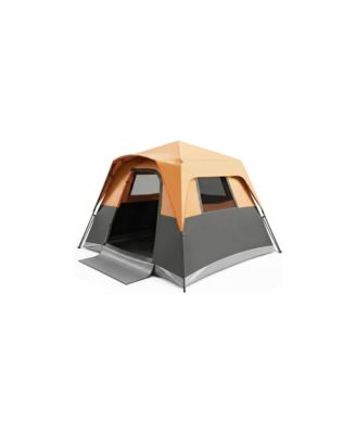 6-Person Blackout Instant Cabin Tent with Rainfly and Carrying Bag