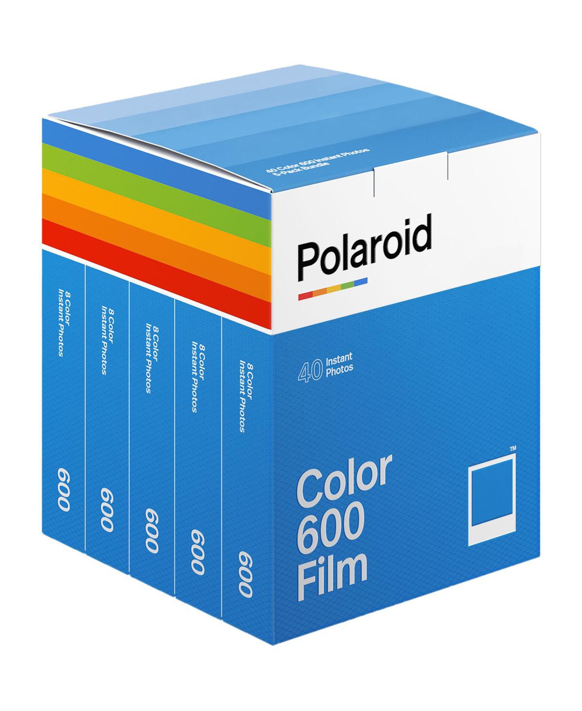 Polaroid Color 600 Battery-Powered Instant Film, 5-Pack (40 Exposures) [Compatible with Polaroid 600, I-2, Now, Now+, Lab, OneStep 2, OneStep+]