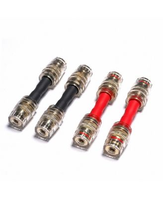 4mm Banana Plug Copper Adapter, 4-Pack