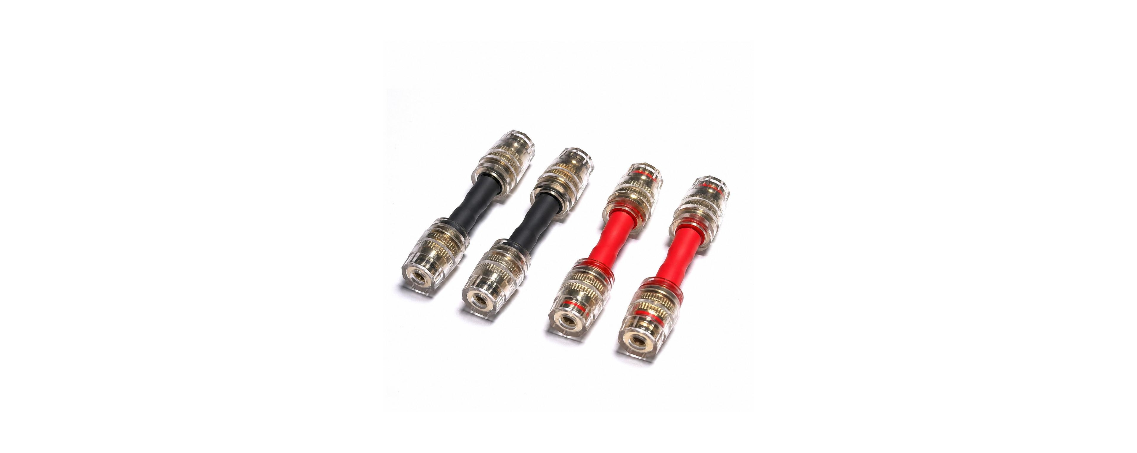 Lofree 4mm Banana Plug Copper Adapter, 4-Pack