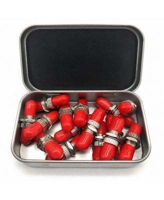 20 Pack Fiber Optic Couplers Set Pre Cleaned Adapters for Simplex Duplex Cables