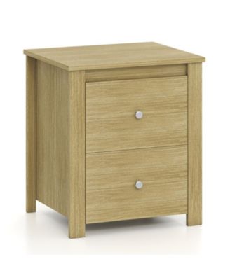 Two-Drawer Bedside Nightstand for Small Bedroom Spaces