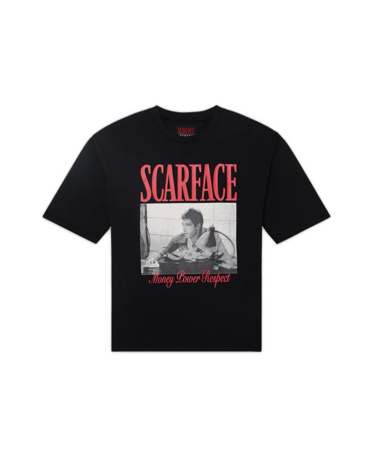 Мужская футболка Reason Scarface Money Power Respect Short Sleeve, цвет: Чёрный — фото 4