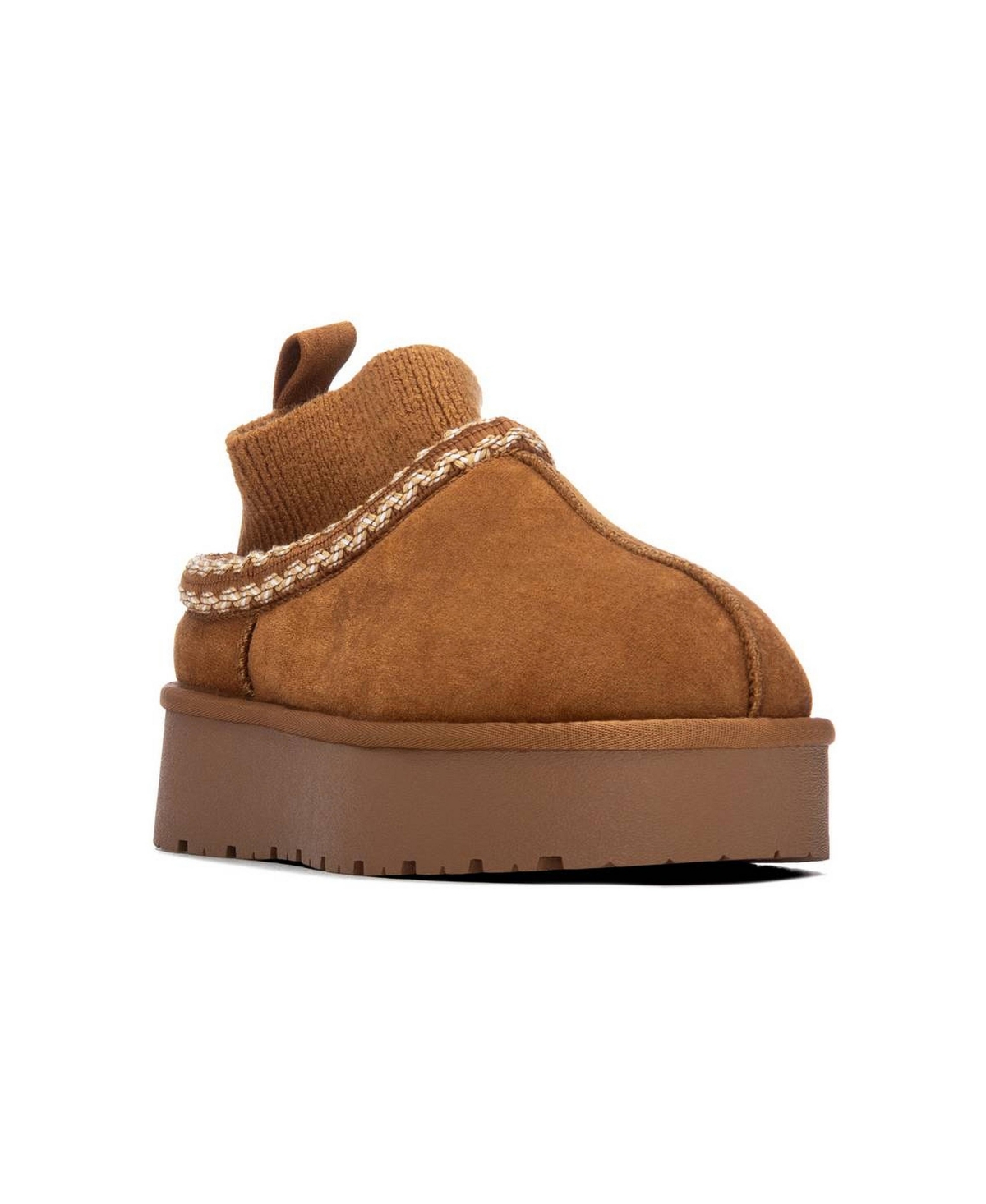Xti Women's Comfort Suede Slippers - Camel