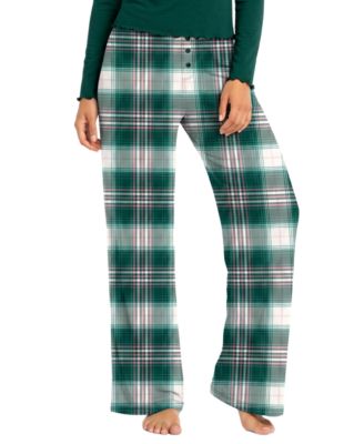 Women's Flannel Plaid Pant With Lurex