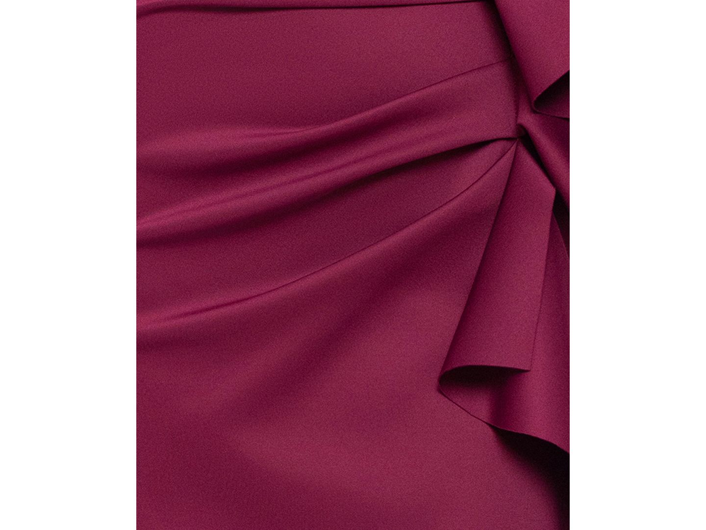 Женское платье XSCAPE 3/4-Sleeve Ruffle Long, цвет: Винный — фото 5