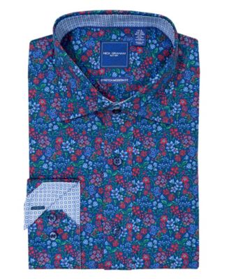 Men's Brighton Floral Print Dress Shirt