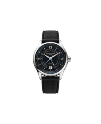 Men's Swiss Automatic Runabout Black Rubber Strap Watch 42mm