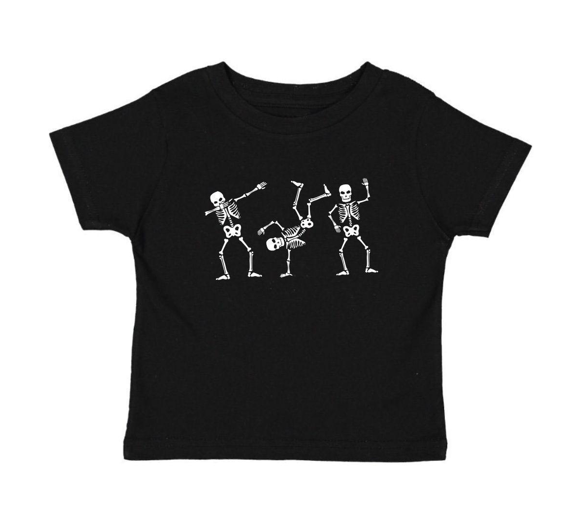 Sweet Wink Baby Boys (12- 18 M) Glow The Dark Silly Skelly Halloween Short Sleeve T-Shirt