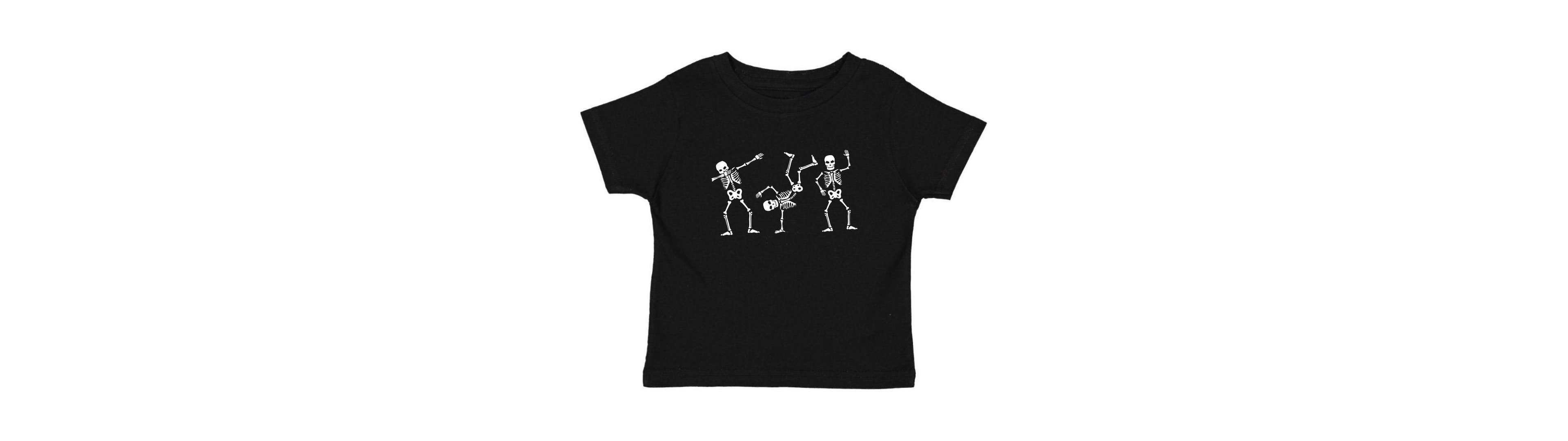 Sweet Wink Baby Boys (12- 18 M) Glow The Dark Silly Skelly Halloween Short Sleeve T-Shirt