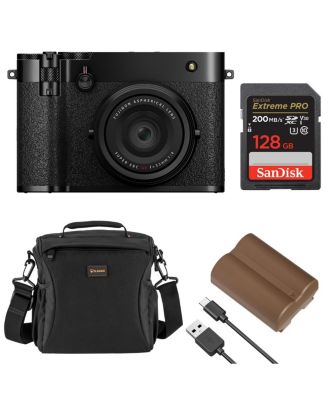 GFX100RF Digital Camera, Bundle with 128GB Memory Card, NP-W235 Battery and Shoulder Bag
