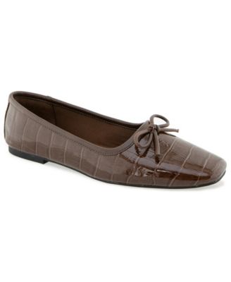 Women's Carriah Square Toe Bow Ballet Flats