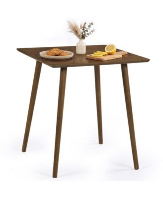 27.5-Inch Square Wood Dining Table for 2 to 4 People