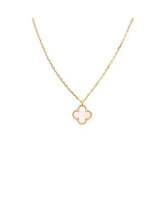 Sweet Alhambra Mother-of-Pearl Pendant Necklace in 18k Yellow Gold