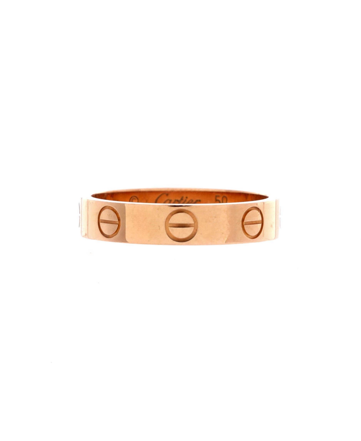 Pre-Owned Cartier Love Wedding Band Ring - 18k rose gold