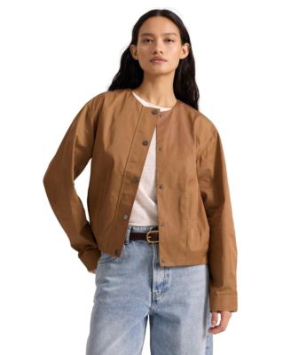 Women's Pleat Hem Bomber Jacket