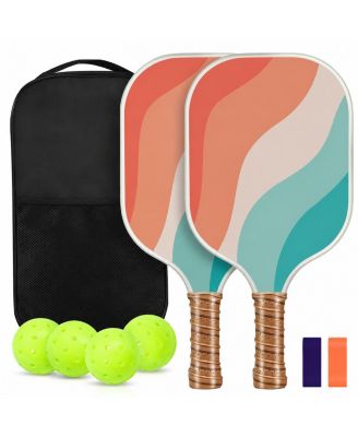 USA Pickleball Approved Carbon Fiber Hybrid Pickleball Paddles Set With Carry Bag