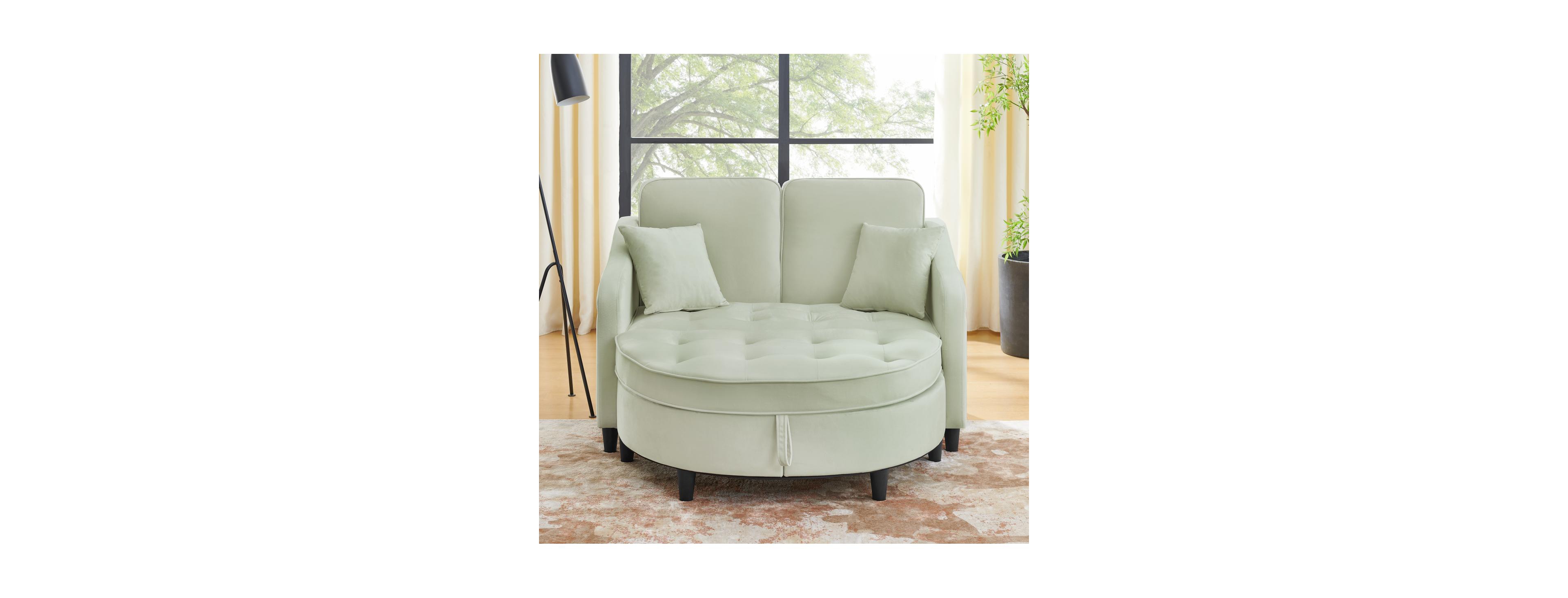 Streamdale Furniture Cyan 2-Seater Sofa with Storage Footstool and Usb Port