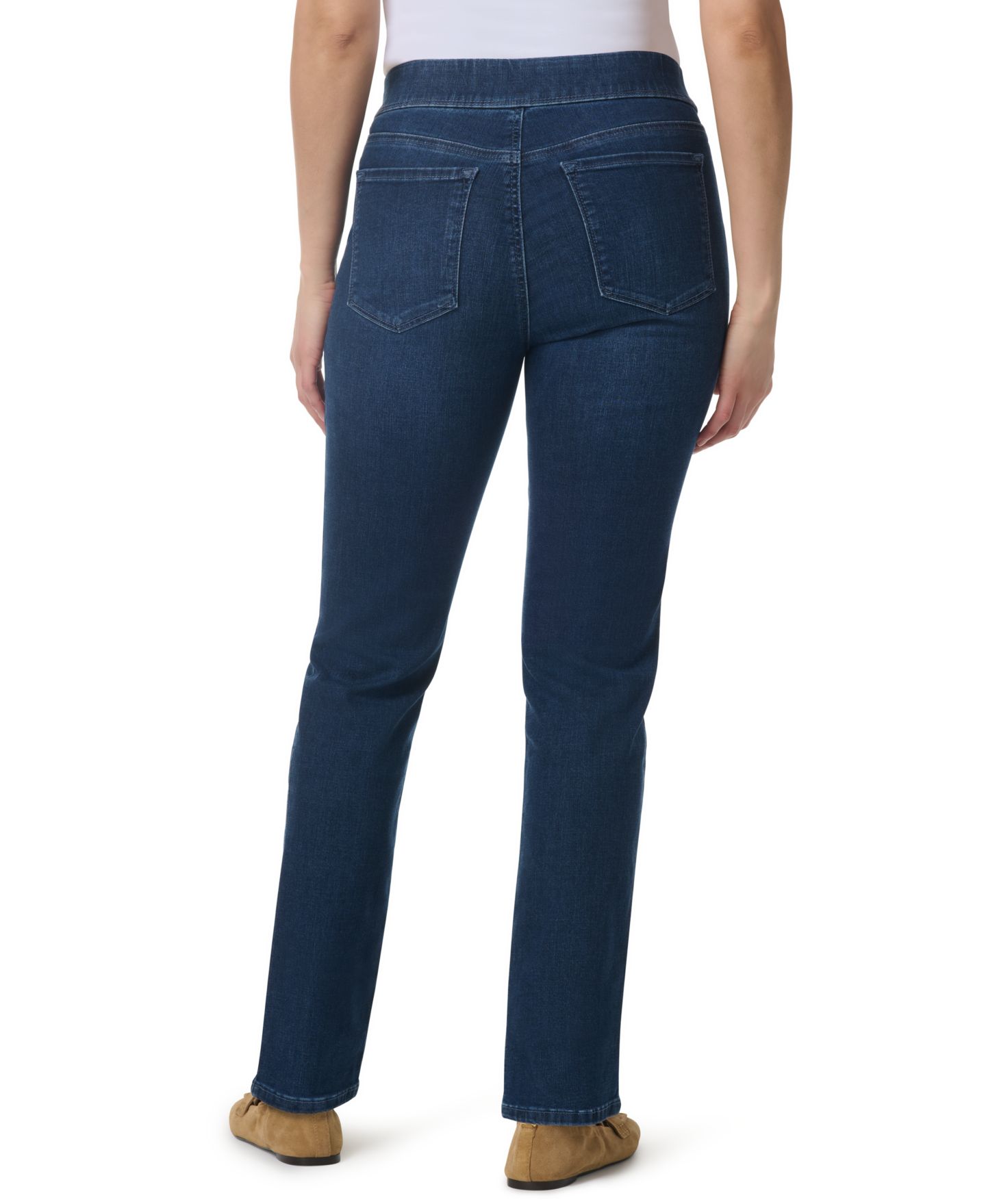 Женские джинсы Gloria Vanderbilt Amanda High-Rise Straight Pull-On, цвет: Autry — фото 6