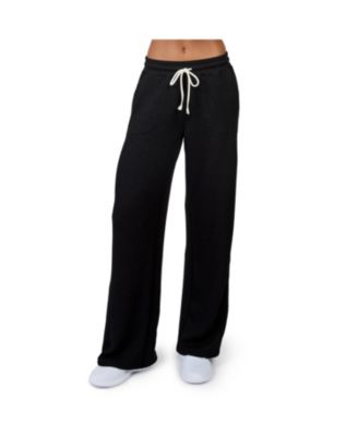Women's Ripple Knit Wide Leg Pants