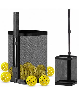 Pickleball Ball Retriever Telescopic Handle Holds 40 Balls