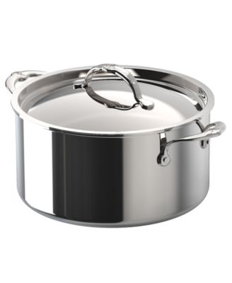 ProBond&reg; Luxe 6-Quart Polished Professional Clad Stainless Steel Stock Pot with Lid