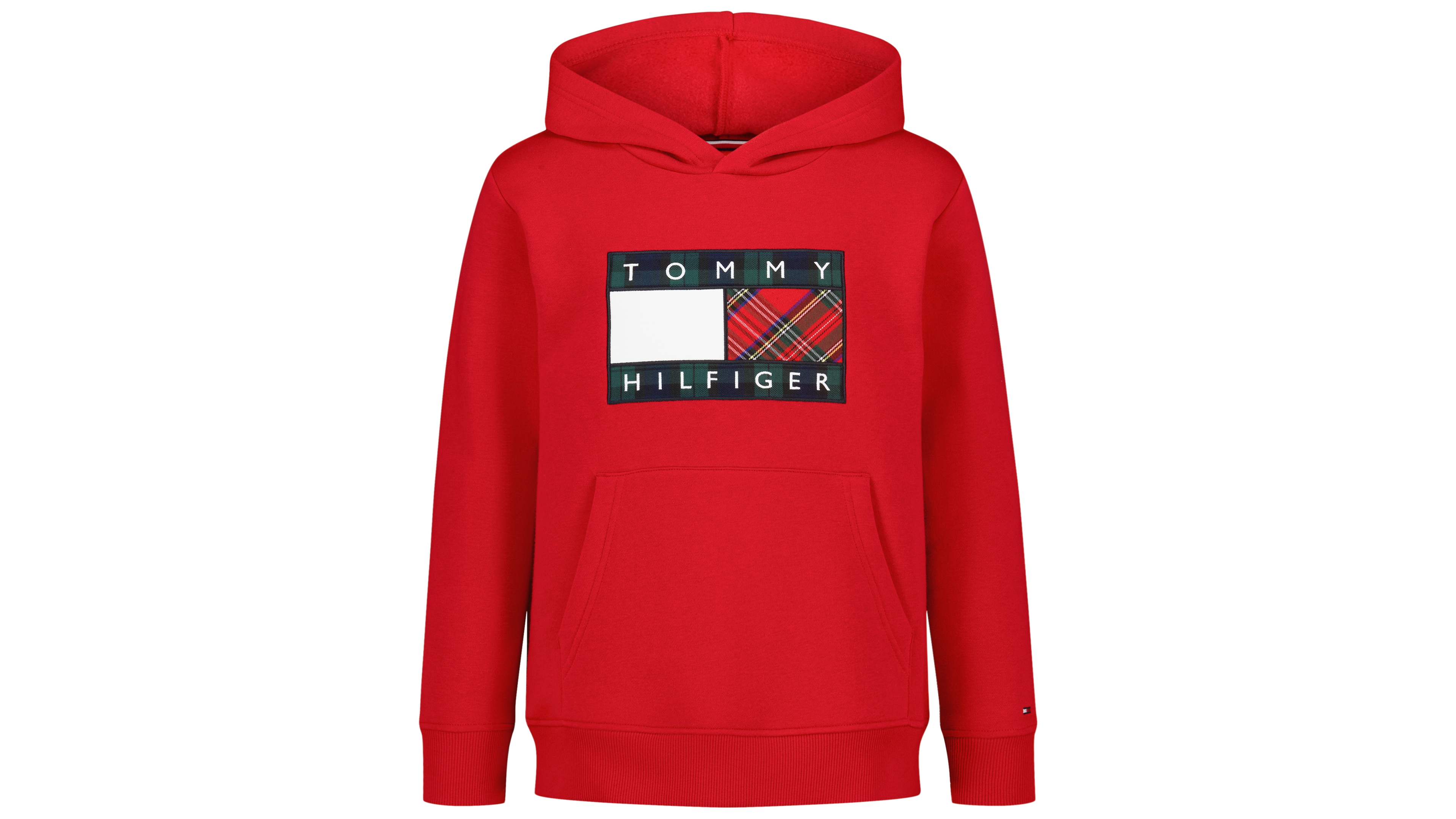 Tommy Hilfiger Boys' 8-20 Party Flag Kangaroo-Pocket Hoodie with Logo Applique, Created for Macy's